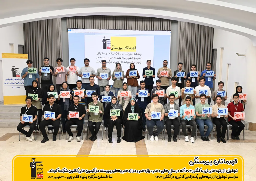 رتبه های برتر کنکور 1404